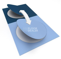 Forbo Allura Material 63580DR7 denim circle фото 3 | FLOORDEALER